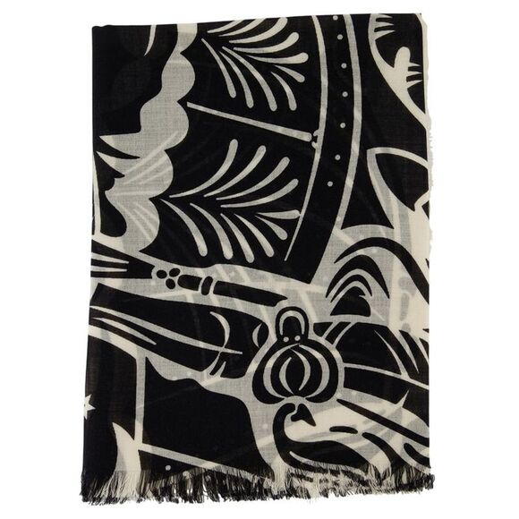 Ekd Large Scarf - Burberry - Wool - Black